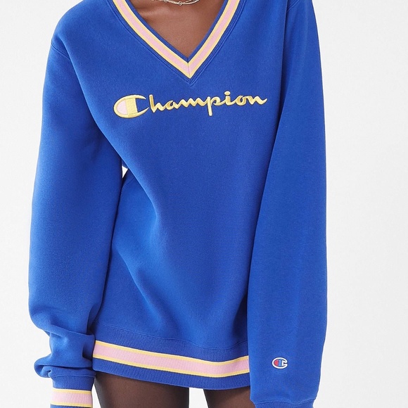 urban outfitters yellow champion sweater